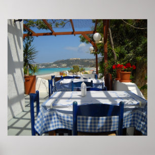 Insel-Restaurant-Griechenland-Plakat Rhodos Rhodos Poster