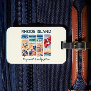 Insel Rhode - kleine Küste und salziger Stolz Gepäckanhänger