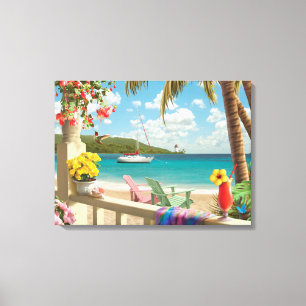 "Insel-Rückzug-" Leinwand-Druck Alan Giana Leinwanddruck