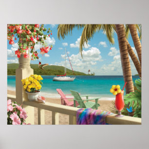 "Insel-Rückzug-" Plakat Alan Giana