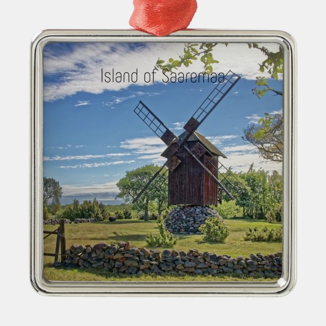 Insel Saaremaa, Estland Ornament Aus Metall (Vorne)