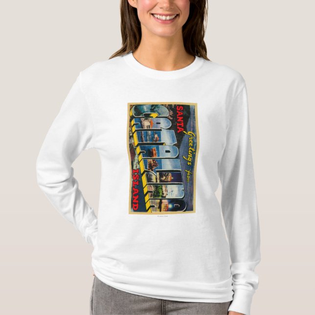 Insel Sankt Catalina, Kalifornien T-Shirt (Vorderseite)