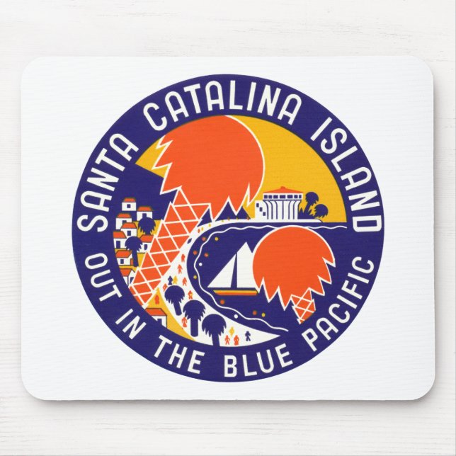 Insel Santa Catalina 1935 Mousepad (Vorne)