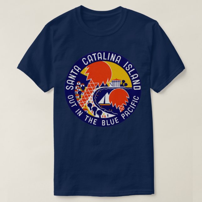 Insel Santa Catalina 1935 T-Shirt (Design vorne)