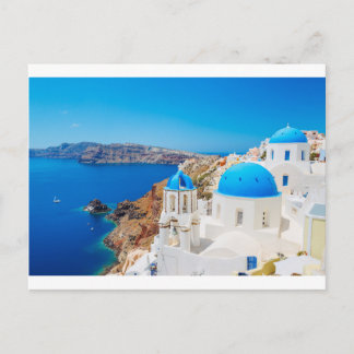 Insel Santorini - Caldera, Griechenland Postkarte