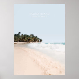 Insel Saona, Dominikanische Republik Reisegewerbe Poster