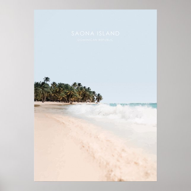 Insel Saona, Dominikanische Republik Reisegewerbe Poster (Vorne)