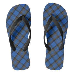 Insel Skye Blau Tartan Karo Flip Flops