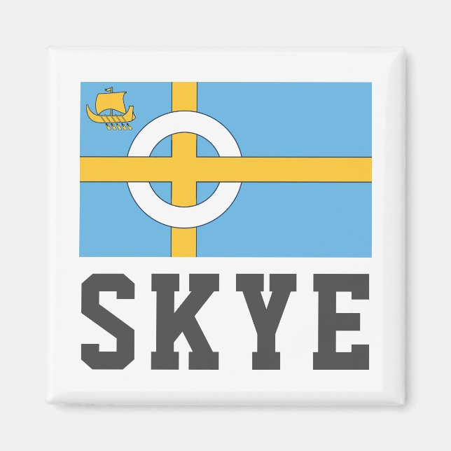 Insel Skye Fahne, SCOTLAND Magnet (Vorne)