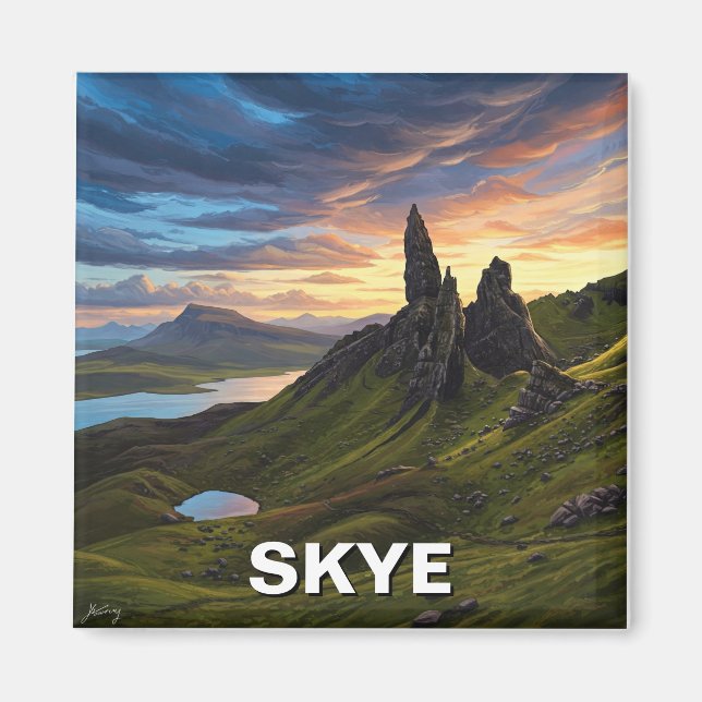 Insel Skye Herbrides Schottland Travel Magnet (Vorne)
