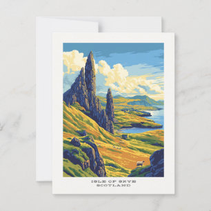 Insel Skye Schottland - Postkarte