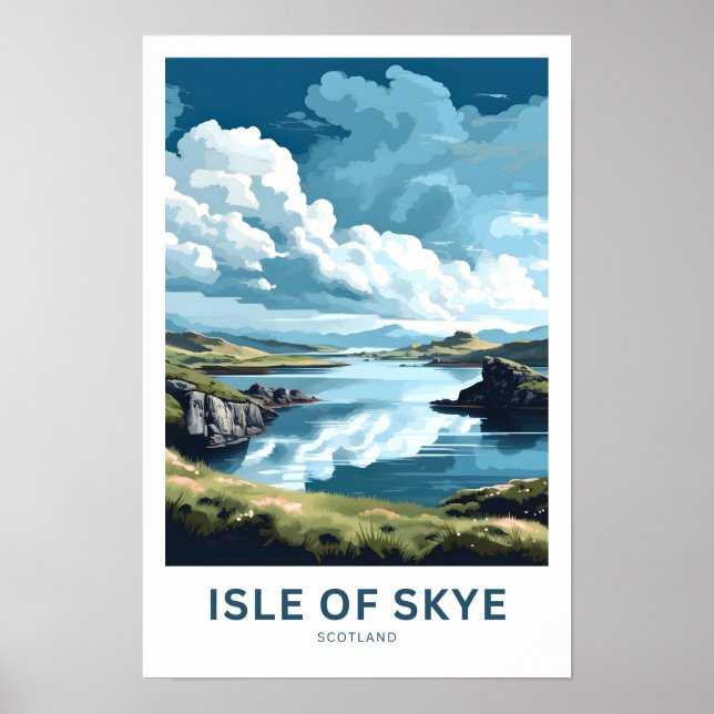 Insel Skye Scotland Travel Print Poster (Vorne)