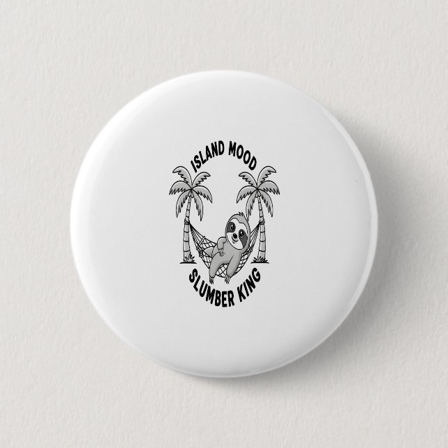 Insel Sloth Button (Vorderseite)