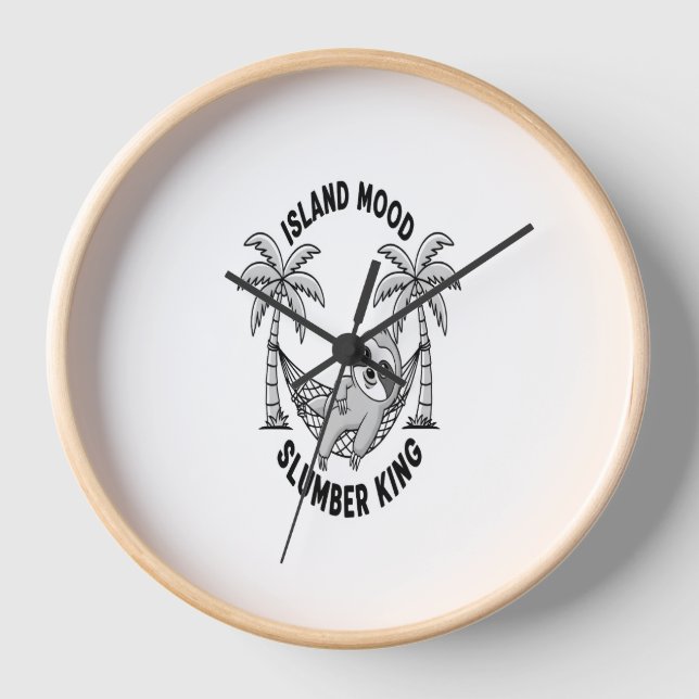 Insel Sloth Uhr (Vorderseite)