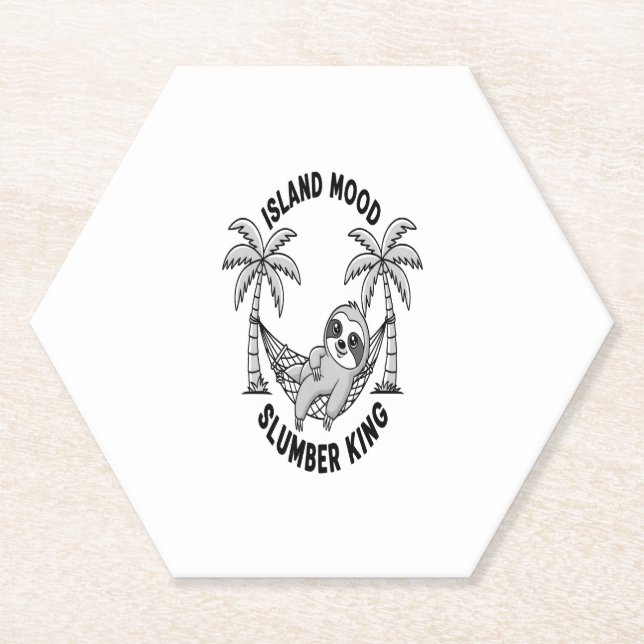 Insel Sloth Untersetzer (Vorderseite)