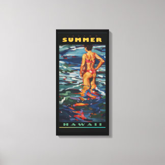 Insel Sommer Leinwanddruck