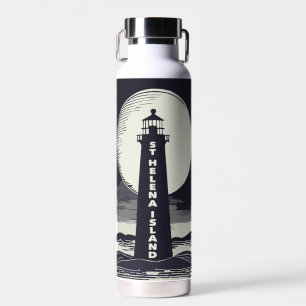 Insel St Helena Michigan Leuchtturm Moon Trinkflasche