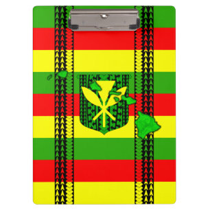 Insel Stammes- Kanaka Maoli Flagge Klemmbrett