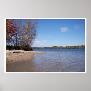 Insel Strand am See Poster