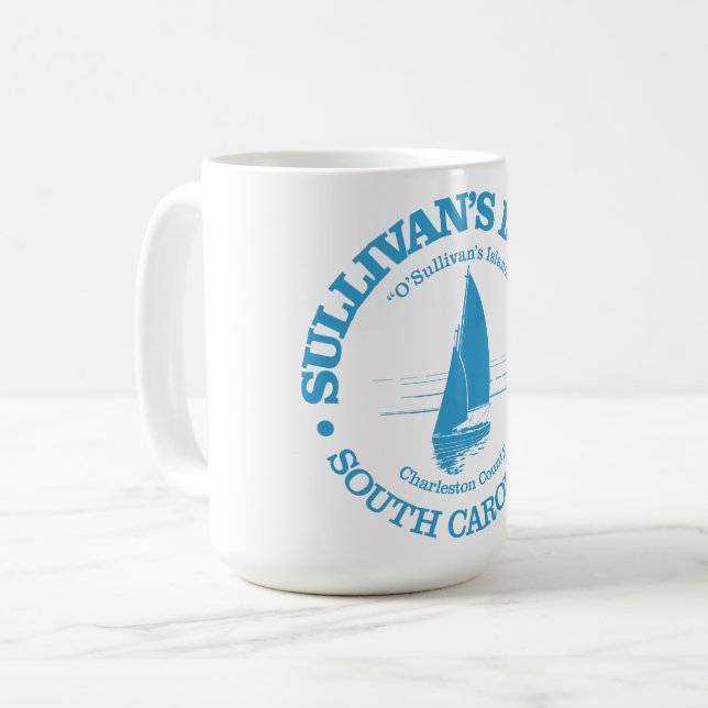 Insel Sullivan (Segelboot) Kaffeetasse (Vorderseite Links)