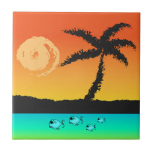 Insel Sunset Fliese
