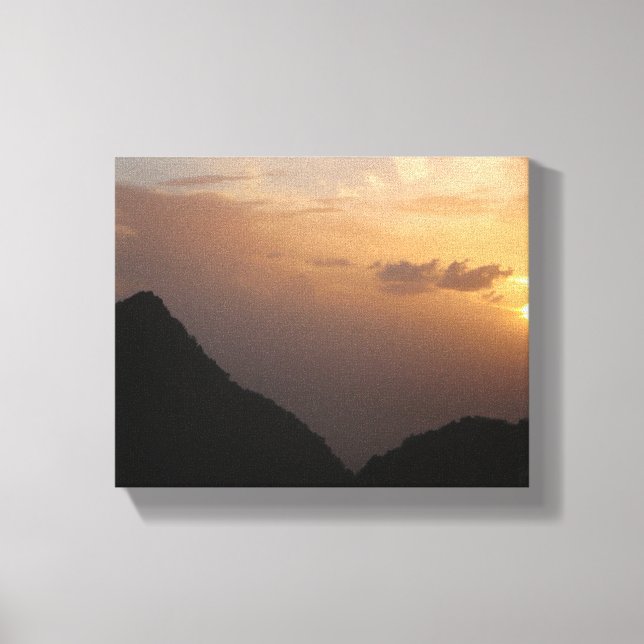 Insel Sunset Leinwanddruck (Vorderseite)