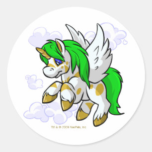 Insel Uni behalte nah zu Mystery Island Runder Aufkleber