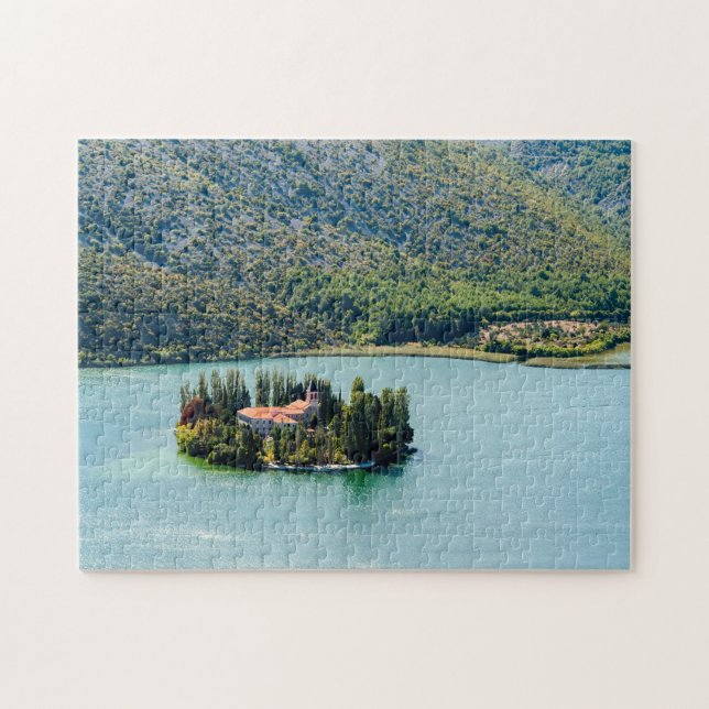 Insel Visovac Kloster in Krka NP - Kroatien (Horizontal)