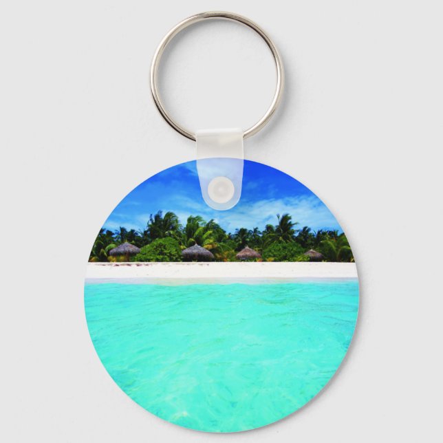 Insel vom Meer Schlüsselanhänger (Vorderseite)