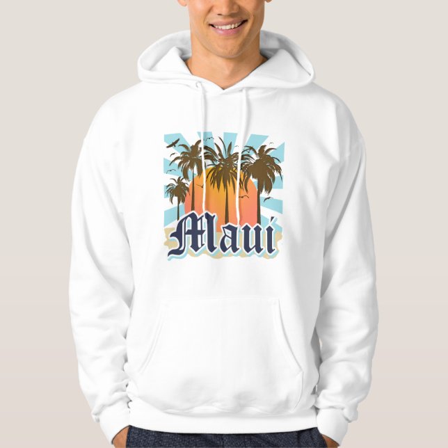 Insel von Andenken Mauis Hawaii Hoodie (Vorderseite)