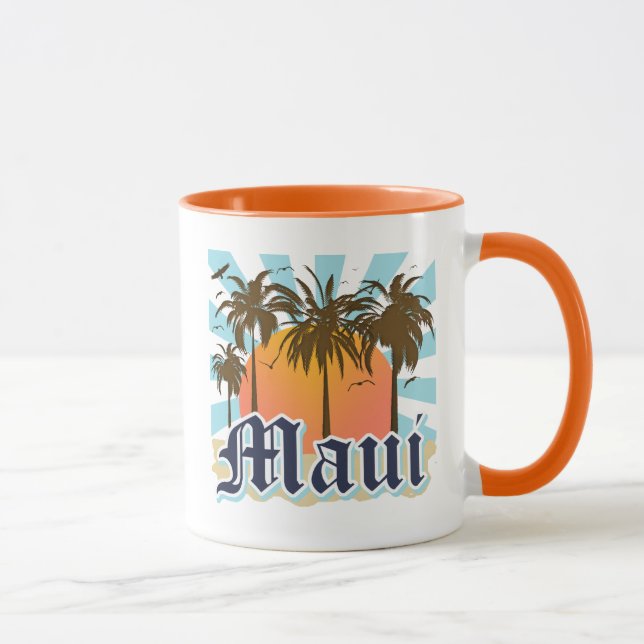 Insel von Andenken Mauis Hawaii Tasse (Rechts)