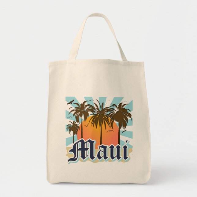 Insel von Andenken Mauis Hawaii Tragetasche (Vorne)