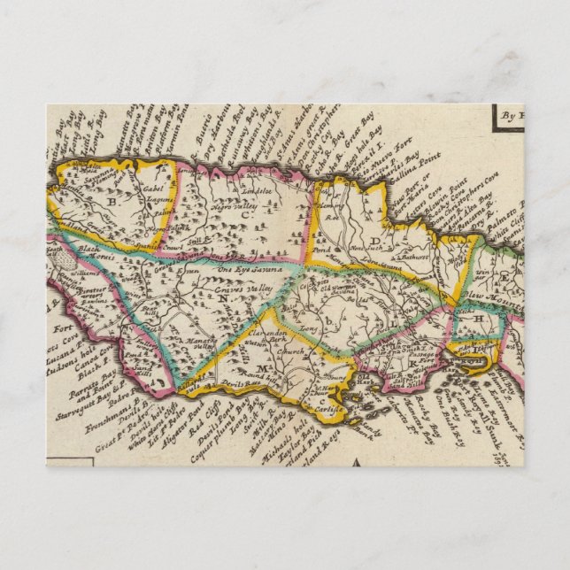 Insel von Jamaika Postkarte (Vorderseite)