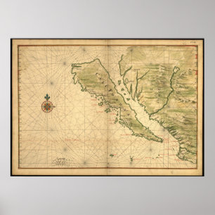 Insel von Kalifornien Poster