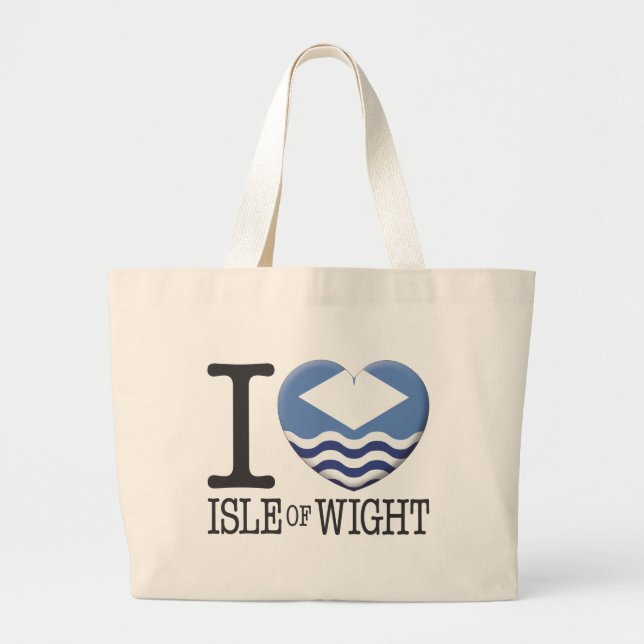 Insel von Wight Jumbo Stoffbeutel (Vorne)