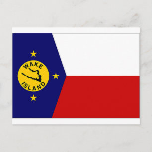 Insel weck Lokale, nicht amtliche Flagge Postkarte