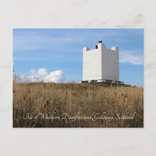 Insel Whithorn Tower, Schottland Postkarte (Vorderseite)