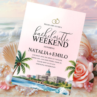 Insel-Wochenende-Strand-Junggesellinnenabschied-Zi Einladung