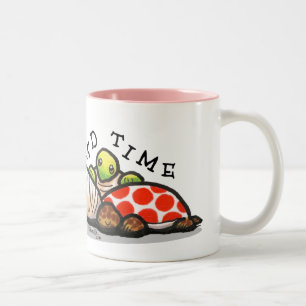 Insel-Zeit-Schildkröten Zweifarbige Tasse