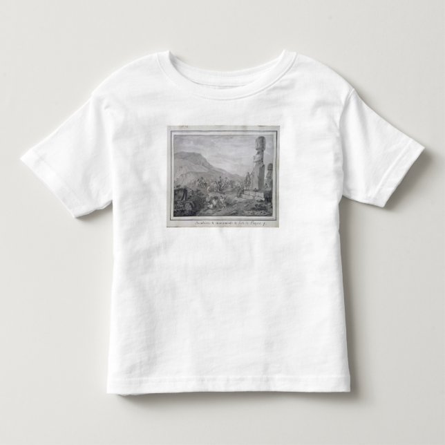 Inselbewohner u. Monumente von Osterinsel, 1786 Kleinkind T-shirt (Vorderseite)