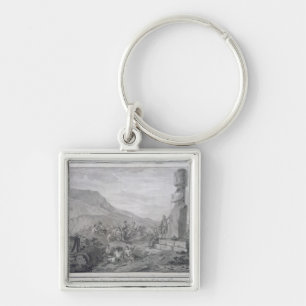 Inselbewohner u. Monumente von Osterinsel, 1786 Schlüsselanhänger