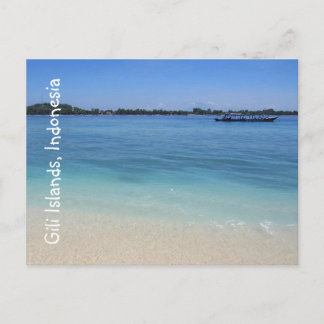Inselgewässer von Gili Postkarte
