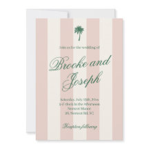 Inselhawaii-Palm-Streifen-Cabana-Strand Retro-Rosé