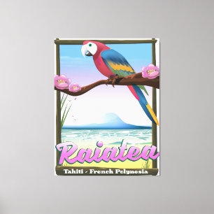 Inseln der Raiatea Society, Tahiti, Französisch-Po Leinwanddruck