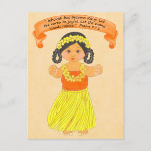 Inseln Freude~Scripture~Print Postkarte