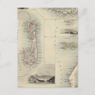 Inseln im Atlantik Postkarte