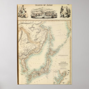 Inseln Japans Poster
