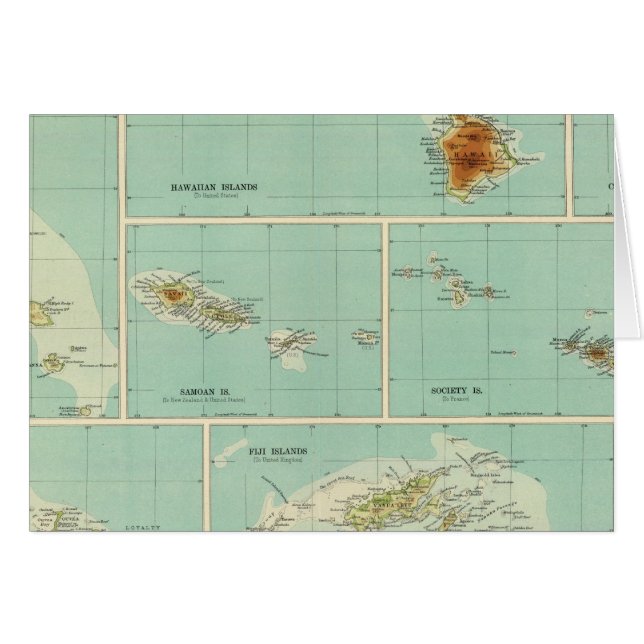 Inseln Ozeaniens (Vorderseite (Horizontal))