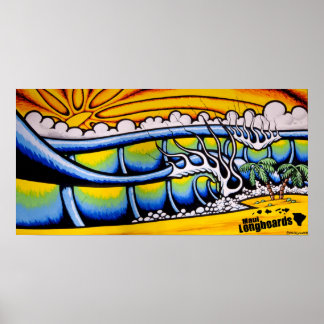 Inseln Surf Poster