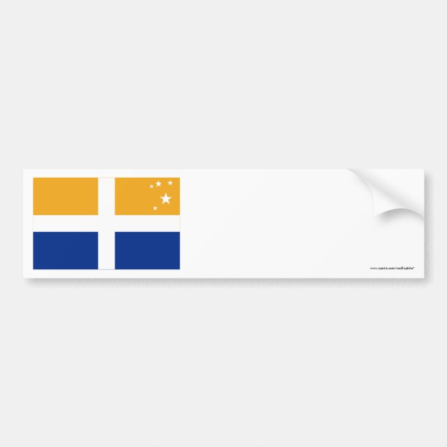 Inseln von Scilly Flagge Autoaufkleber (Vorne)